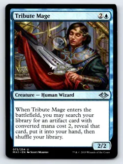Tribute Mage 73 Uncommon The List Reprints Magic: The Gathering Foil LP - Image 1