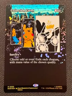Extinction Event (Borderless FOIL) - MTG #65 NM Marvel Eternal-Legal - NM - Image 1