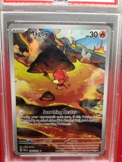 Magby 186/182 Illustration Rare SV04 Pokemon Paradox Rift PSA 10 - Image 2