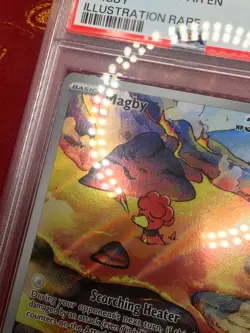 Magby 186/182 Illustration Rare SV04 Pokemon Paradox Rift PSA 10 - Image 5