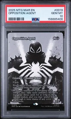 2025 Magic The Gathering Marvel's Spider-Man: Opposition Agent #0019 PSA 10 - Image 1