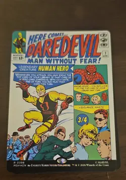Daredevil, Man Without Fear (Borderless) (0398) Marvel Super Heroes Foil - Image 1