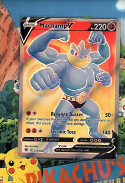 Pokemon TCG Machamp V (Full Art) - 171/189 - Swsh10: Astral Radiance Holo NM/M - Image 1
