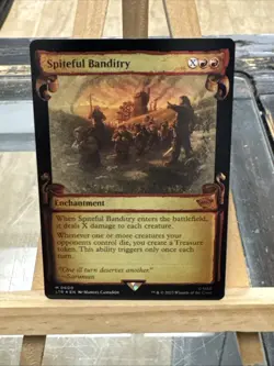 MTG *Spiteful Banditry Showcase Scroll Foil X1* (NM) Lord of the Rings Magic - Image 1