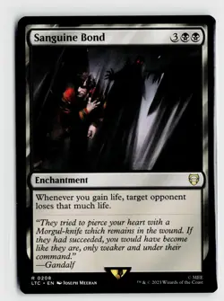 MTG Sanguine Bond x1 NM LTC Lord Of The Rings Commander 0208 - Image 1