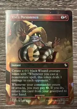 MTG Vivi's Persistence (458/843) Final Fantasy Commander NM FOIL - Image 1