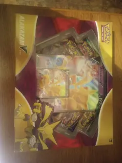 Pokemon TCG: Alakazam V Box New And Factory Sealed 4 Booster Packs w/ Foil Promo - Image 1