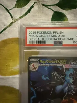 PSA 10 2025 Pokemon Mega Charizard X ex 125/094 Phantasmal Flames SIR Holo - Image 4