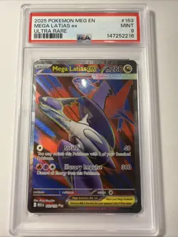 2025 POKEMON MEG EN-MEGA EVOLUTION ULTRA RARE #163 MEGA LATIAS EX PSA 9 - Image 1