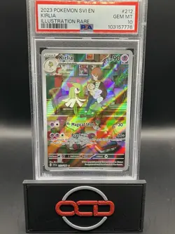Kirlia 212/198 SV1 Scarlet Violet Holo Illustration Art Rare Pokemon Card PSA 10 - Image 1