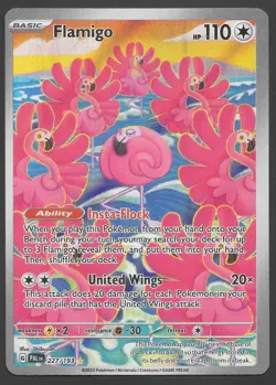 Flamigo 227/193 Illustration Rare Paldea Evolved Full Art Pokemon TCG NM - Image 1