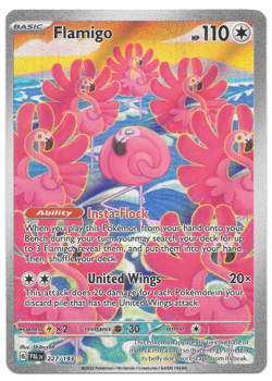 Flamigo 227/193 Illustration Rare Paldea Evolved Full Art Pokemon TCG NM - Image 3