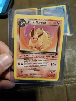 Dark Pokemon Card Lot Golduck Machamp Flareon 27 35 38 /82 - Image 2