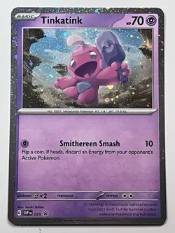 Pokemon TCG Tinkatink SVP 025 Scarlet & Violet Cosmos Holo Black Star Promo - NM - Image 1