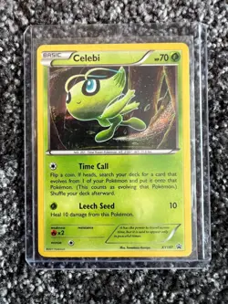 Pokemon Cards Celebi Holo XY187 Black Star Promo LP/NM Cond - Image 1