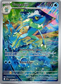 FROGADIER 089/086 ME04 Illustration Rare Holo NM/M Pokemon - Image 1