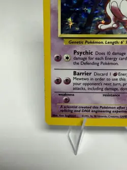 Pokemon TCG Mewtwo 010/102 Base Set Holo Rare MP/HP - Image 5