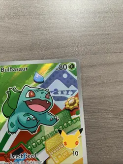 Pokemon Bulbasaur MEP 037 First Partner Illustration Rare Promo 30th Anniversary - Image 4