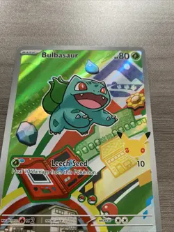 Pokemon Bulbasaur MEP 037 First Partner Illustration Rare Promo 30th Anniversary - Image 5