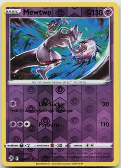 Mewtwo 056/172 Reverse Holo Rare Pokemon Brilliant Stars NM - Image 1