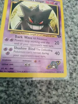 Pokemon TCG Gym Challenge Sabrina's Gengar 29/132 Non Holo WOTC Vintage Rare - Image 4