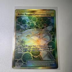 Aether Paradise Conservat Hidden Fates: Shiny Vault #SV87 (2017) Holo NM Pokemon - Image 1
