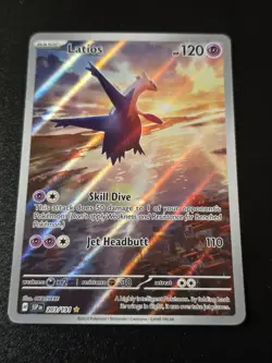 Latios 203/191 SV08 Surging Sparks Illustration Rare Holo Full Art EN 2024 - Image 5
