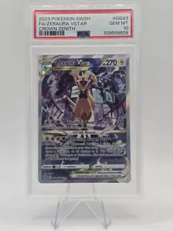 PSA 10 Zeraora VSTAR GG43/GG70 Crown Zenith Ultra Rare Holo - Pokemon TCG - Image 1