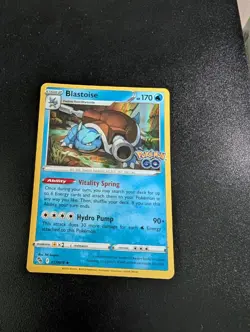 Blastoise 017/078 Holo Rare Pokemon GO Pokemon Holo Near Mint - Image 1