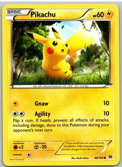 Pikachu 48/162 Common BREAKthrough Pokemon - Image 1