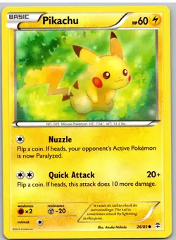 Pikachu 26/83 Common Generations Pokemon - Image 1