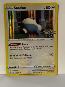 Snorlax Holo 055/078 Pokemon GO NM Pokemon Fast Ship - Image 1