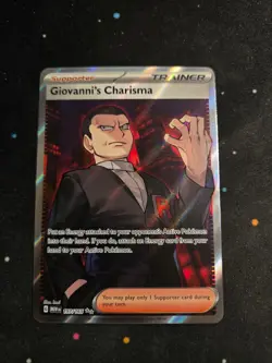 Giovanni's Charisma 197/165 Ultra Rare 151 Pokemon NM - Image 1