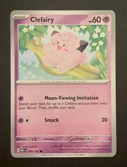 Clefairy - 035/165 - Common - Scarlet & Violet: 151 - Pokemon TCG - Image 1
