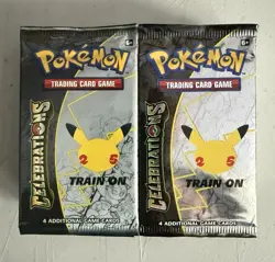 36 POKEMON CELEBRATIONS 25th ANNIVERSARY FACTORY SEALED BOOSTER PACKS - Image 2