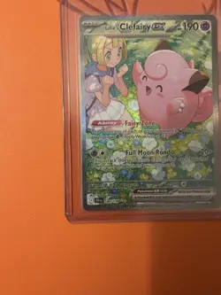 Pokemon TCG Lillie's Clefairy ex 184/159 Sv09 Journey Together SIR Full Art Holo - Image 3