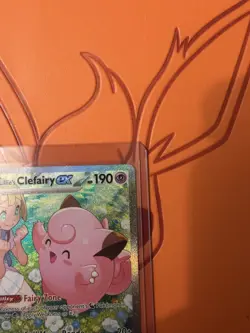 Pokemon TCG Lillie's Clefairy ex 184/159 Sv09 Journey Together SIR Full Art Holo - Image 4