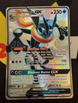 Pokemon TCG: Hidden Fates - Greninja GX (SV56/SV94) Shiny Full Art - NM - Image 1