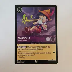 Pinocchio Talktative Puppet - Disney Lorcana - Foil Card 28/204 - Image 1