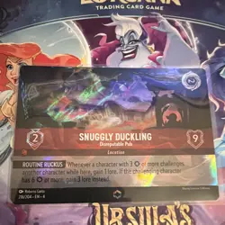 Ravensburger Disney Lorcana Ursula's Return Snuggly Duckling Foil Rare 216/204 - Image 1