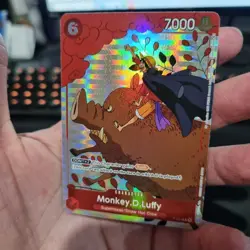 Monkey D. Luffy P-001 Holo Alt Art Rare One Piece TCG Gift Collection 2023 NM - Image 1