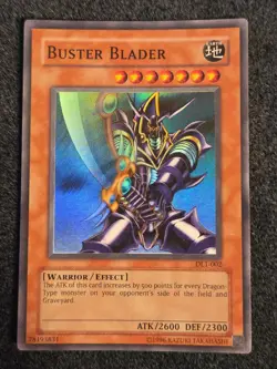 Buster Blader - DL1-002 - Super Rare - Limited Edition x1 Heavily Played - Image 1