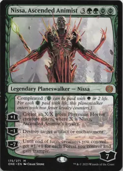 Nissa Ascended Animist M Phyrexia: All Will Be One 175 NM MTG - Image 1