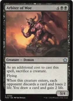 Arbiter of Woe U Foundations 55 NM MTG - Image 1