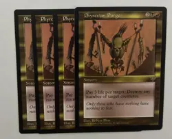 MTG 4X MIRAGE PHYREXIAN PURGE NM MAGIC THE GATHERING RARE SORCERY ENGLISH - Image 1