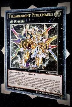 Tellarknight Ptolemaeus CROS-EN050 Ultimate Rare 1st Edition Yugioh - Image 1