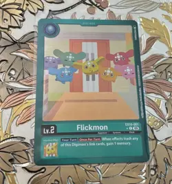 Digimon Card Game Limited Foil Flickmon EX10-001 Sinister Order - Image 1