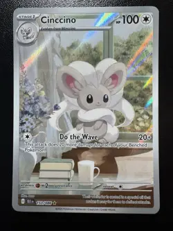 The Pokemon Company Pokemon TCG Cinccino 153/086 SV Black Bolt IR Holo EN 100HP - Image 1