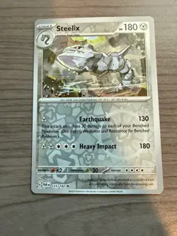 Pokemon TCG Steelix Paradox Rift 125/182 Reverse Holo Rare Card - Image 2