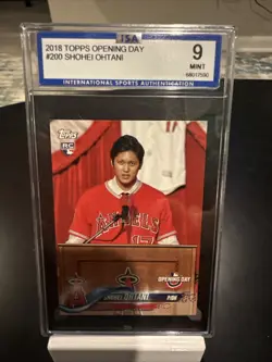 2018 Topps Opening Day Shohei Ohtani Rookie Card ISA 9 MINT - Image 1